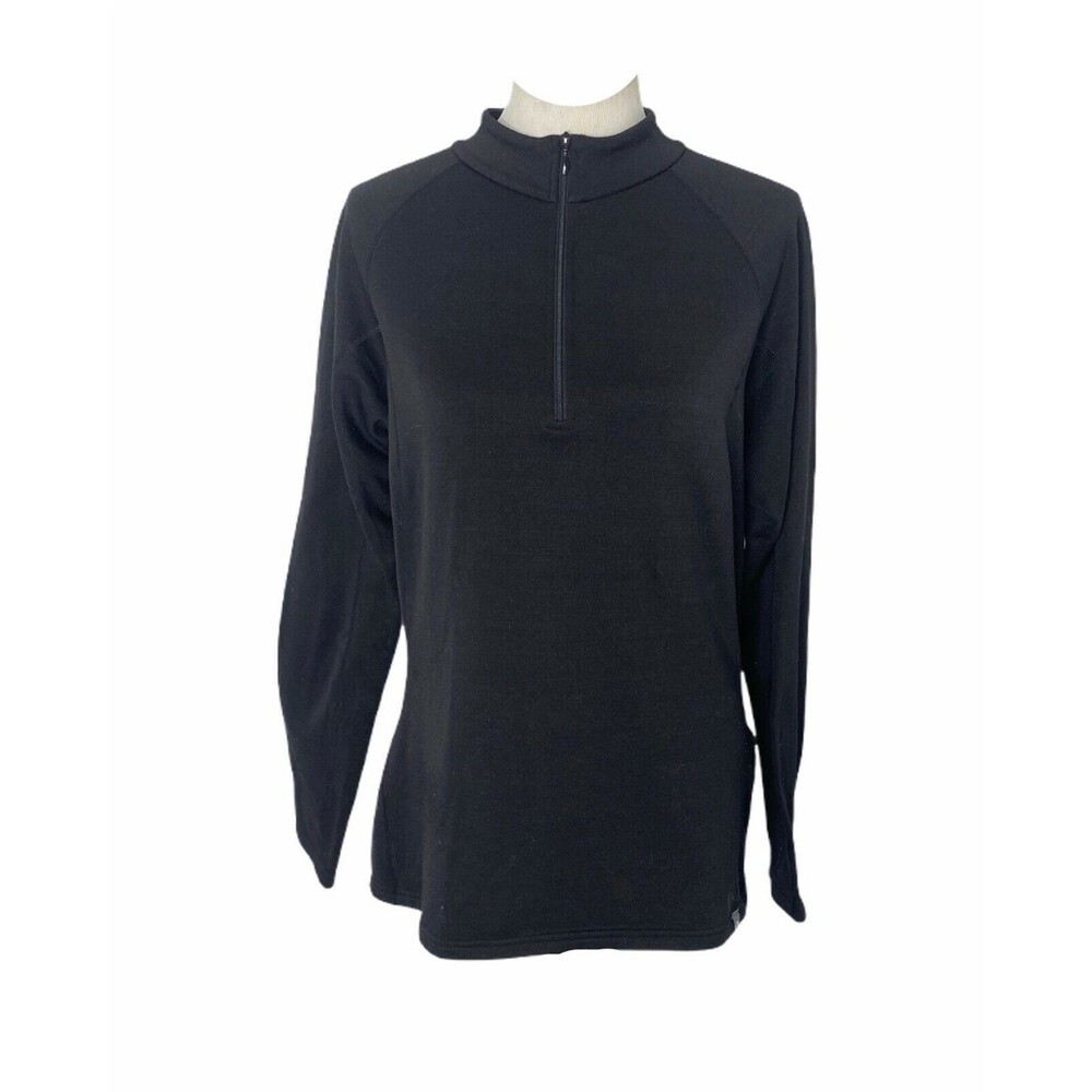 North Face Men’s Shirt Black Flash Dry 1/4 Zip Long Sleeve Athletic Size Large